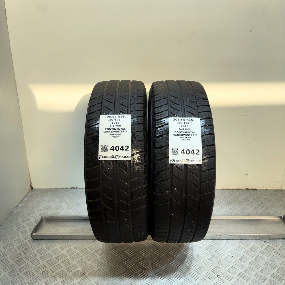 Gomme Usate 205 65 R16C 107/105T Continental Vancowinter 2 76% Invernali | Gomme Usate | PrimaGomme.it Gomme usate CONTINENTAL VancoWinter 2 205/65 R16C 107/105T