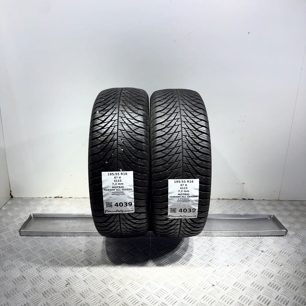 Gomme Usate 195 55 R16 87H Motrio Fairway All Season 98% 4 Stagioni | Gomme Usate | PrimaGomme.it Gomme usate Motrio Fairway All Season 195/55 R16 87H