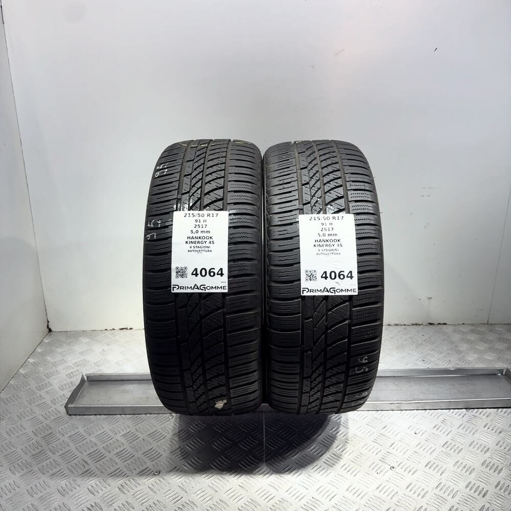 Gomme Usate 215 50 R17 91H Hankook Kinergy 4S 71% 4 Stagioni | Gomme Usate | PrimaGomme.it Gomme usate HANKOOK KINERGY 4S 215/50 R17 91H