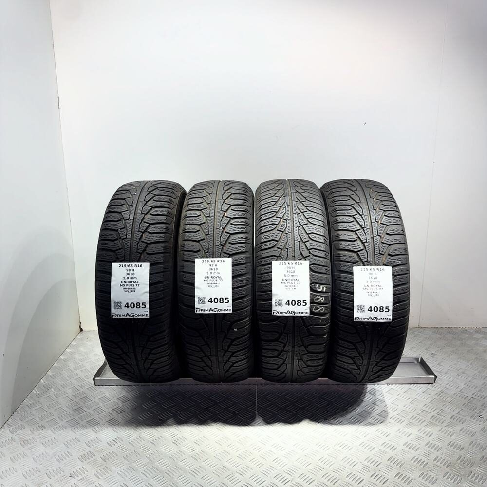 Gomme Usate 215 65 R16 98H Uniroyal MS Plus 77 71% Invernali | Gomme Usate | PrimaGomme.it Gomme usate UNIROYAL MS PLUS 77 215/65 R16 98H