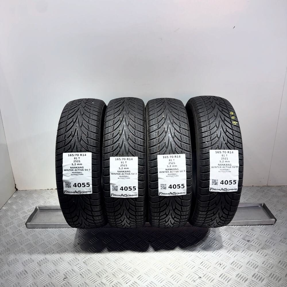 Gomme Usate 165 70 R14 81T Nankang Winter Activa SV-3 74% Invernali | Gomme Usate | PrimaGomme.it Gomme usate NANKANG Winter Activa SV-3 165/70 R14 81T