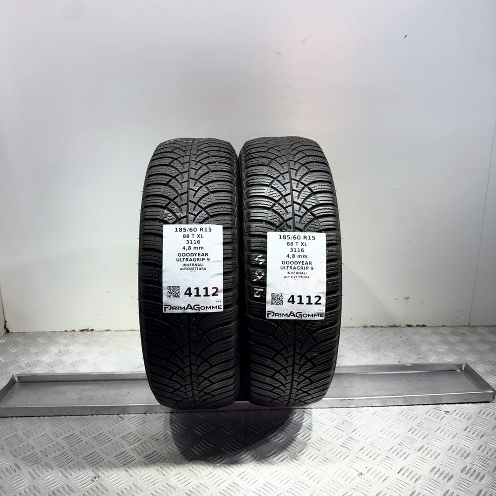 Gomme usate GOODYEAR UltraGrip 9 185/60 R15 88T | Prima Gomme Gomme usate GOODYEAR UltraGrip 9 185/60 R15 88T