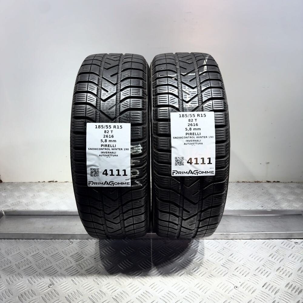 Gomme usate PIRELLI SnowControl Winter 190 185/55 R15 82T | Prima Gomme Gomme usate PIRELLI SnowControl Winter 190 185/55 R15 82T