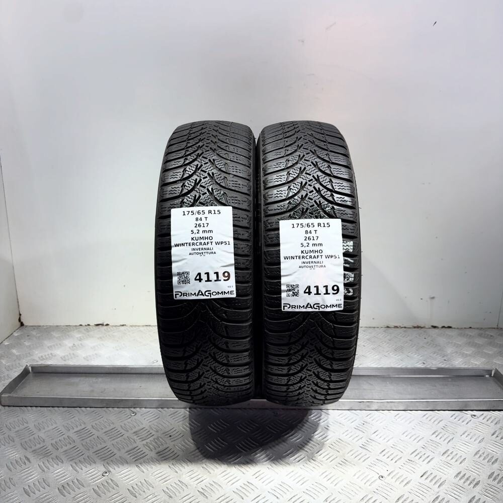 Gomme usate Kumho Wintercraft WP51 175/65 R15 84T | Prima Gomme Gomme usate Kumho Wintercraft WP51 175/65 R15 84T