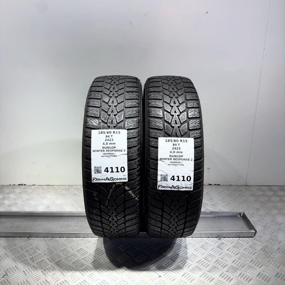 Gomme usate DUNLOP Winter Response 2 185/60 R15 84T | Prima Gomme Gomme usate DUNLOP Winter Response 2 185/60 R15 84T