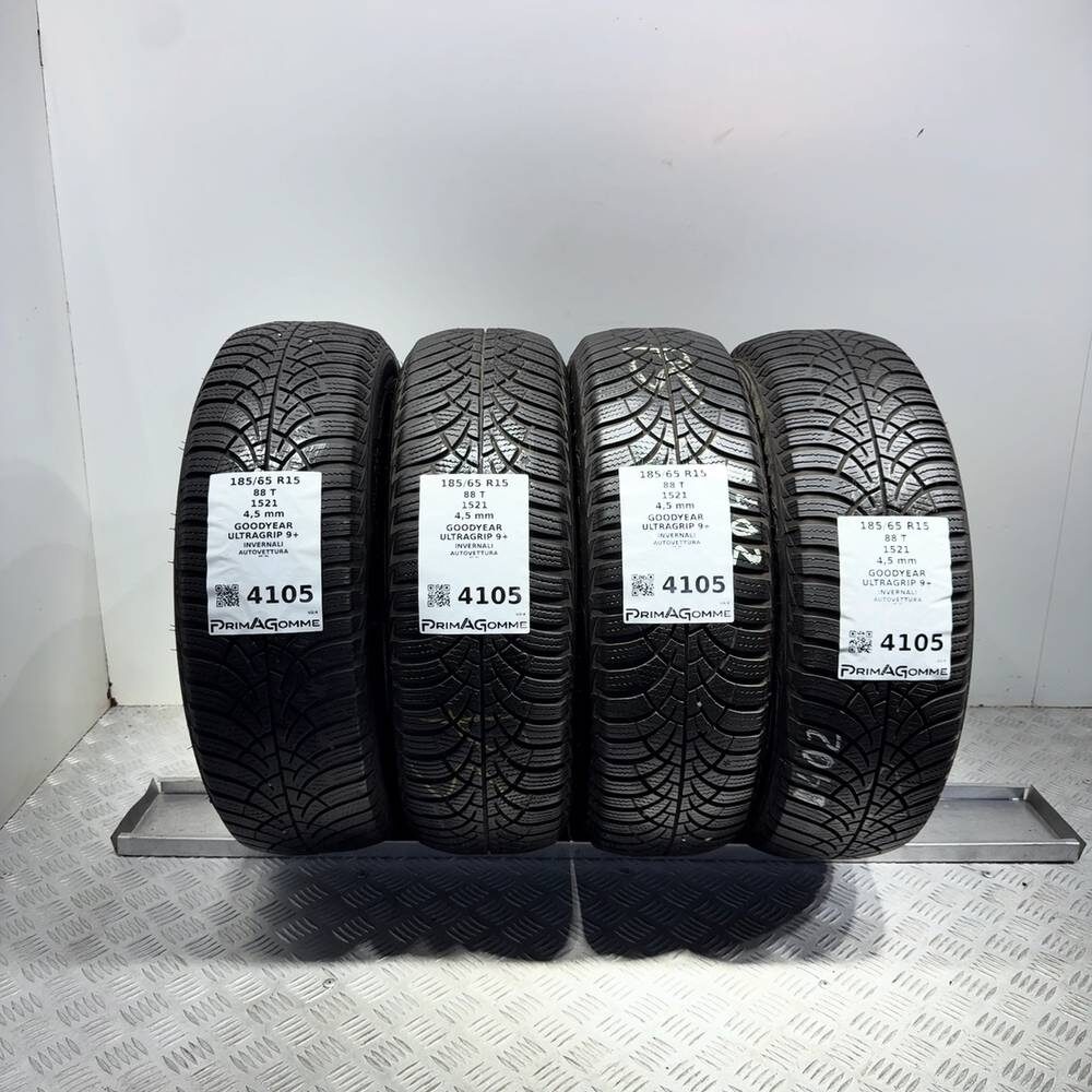 Gomme usate GOODYEAR Ultragrip 9+ 185/65 R15 88T | Prima Gomme Gomme usate GOODYEAR Ultragrip 9+ 185/65 R15 88T