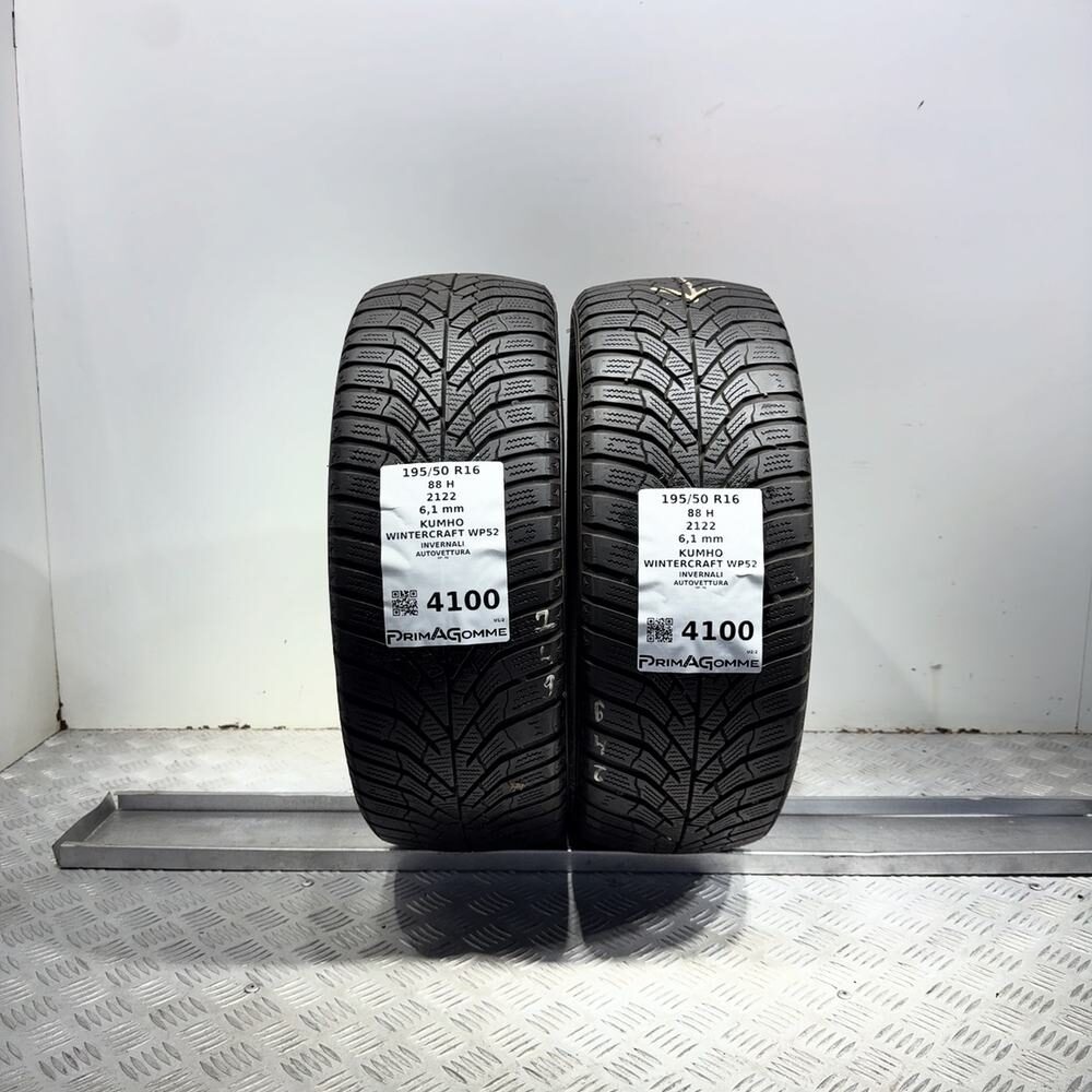 Gomme usate Kumho Wintercraft WP52 195/50 R16 88H | Prima Gomme Gomme usate Kumho Wintercraft WP52 195/50 R16 88H