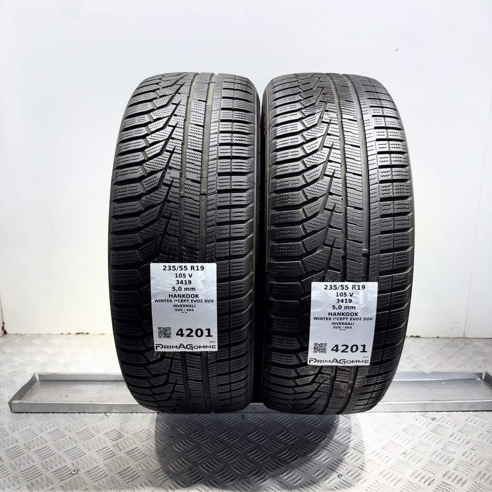 Gomme Usate 235 55 R19 105V Hankook Winter I*Cept Evo2 SUV 71% Invernali | Gomme Usate | PrimaGomme.it Gomme usate HANKOOK Winter I*Cept Evo2 SUV 235/55 R19 105V