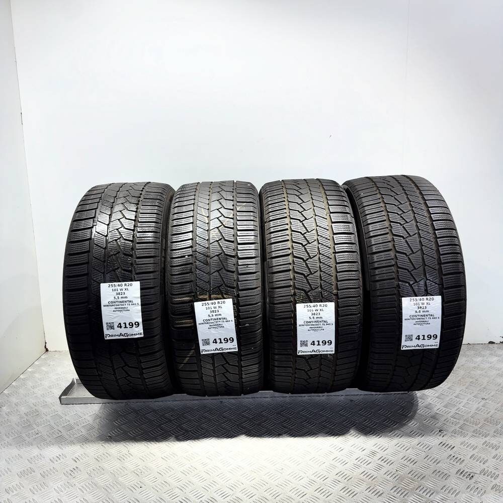 Gomme Usate 255 40 R20 101W XL Continental Wintercontact TS 860 S 79% Invernali | Gomme Usate | PrimaGomme.it Gomme usate CONTINENTAL Wintercontact TS 860 S 255/40 R20 101W: fino a 270 km/h