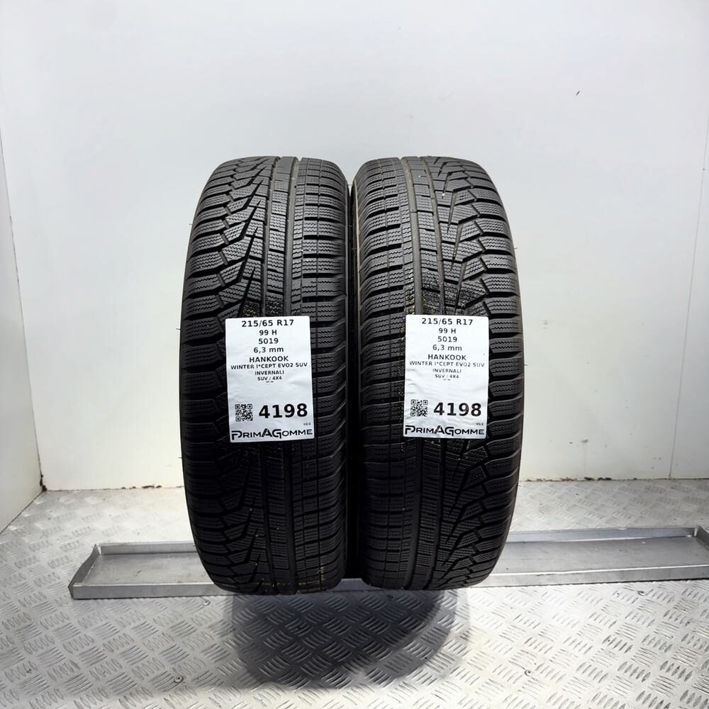 Gomme usate HANKOOK Winter I*Cept Evo2 SUV 215/65 R17 99H | Prima Gomme Gomme usate HANKOOK Winter I*Cept Evo2 SUV 215/65 R17 99H