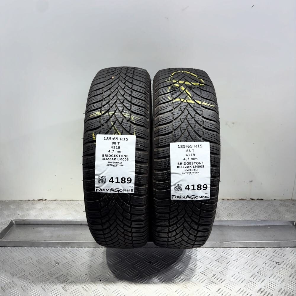 Gomme usate BRIDGESTONE Blizzak LM005 185/65 R15 88T | Prima Gomme Gomme usate BRIDGESTONE Blizzak LM005 185/65 R15 88T
