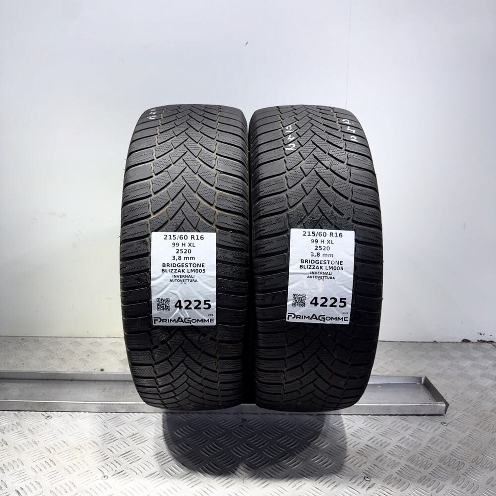 Gomme usate BRIDGESTONE Blizzak LM005 215/60 R16 99H | Prima Gomme Gomme usate BRIDGESTONE Blizzak LM005 215/60 R16 99H
