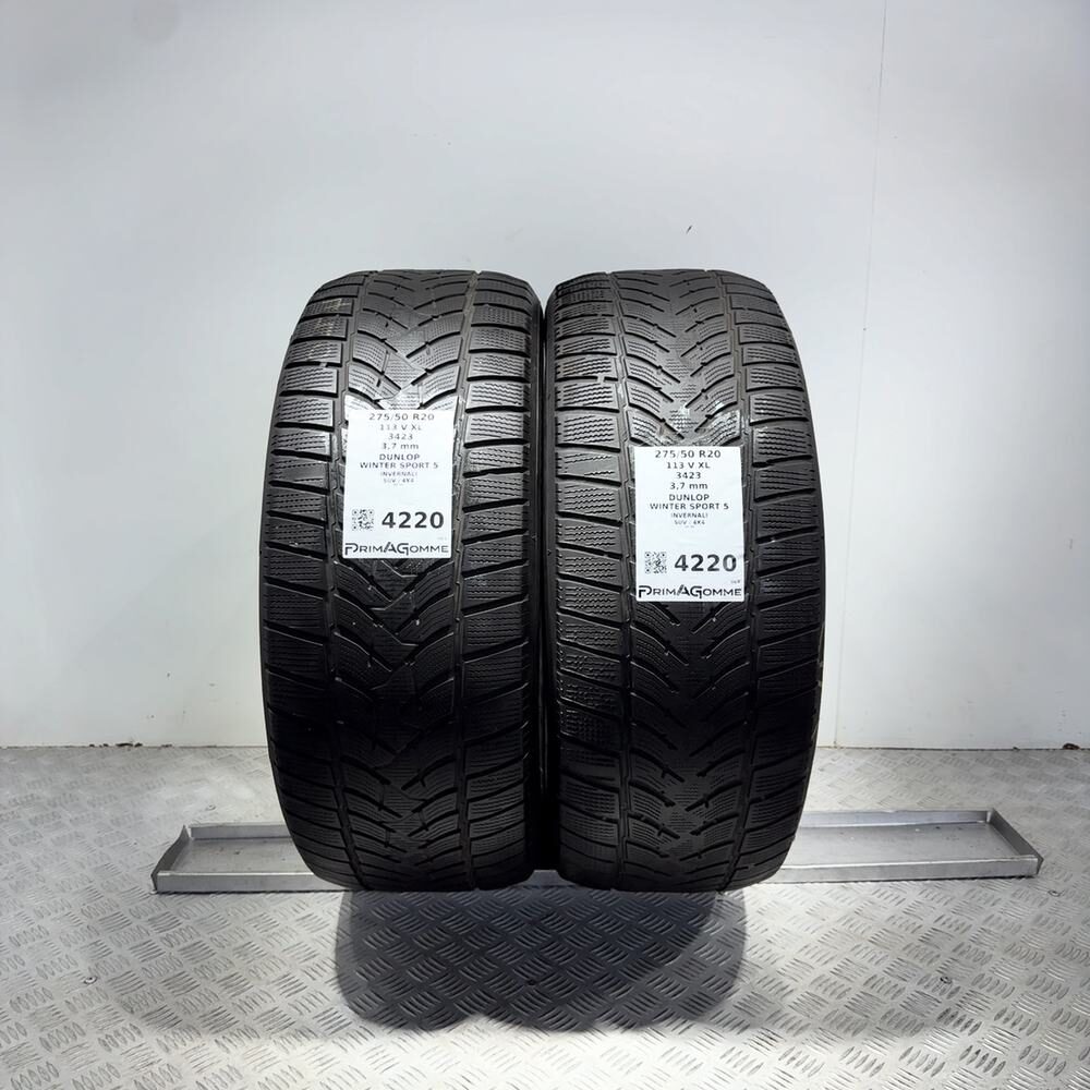 Gomme Usate 275 50 R20 XL 113V Dunlop Winter Sport 5 Invernali | Gomme Usate | PrimaGomme.it Gomme usate DUNLOP Winter Sport 5 275/50 R20 113V