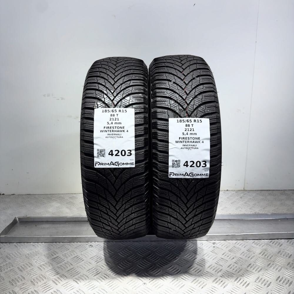 Gomme Usate 185 65 R15 88T Firestone Winterhawk 4 77% Invernali | Gomme Usate | PrimaGomme.it Gomme usate FIRESTONE Winterhawk 4 185/65 R15 88T