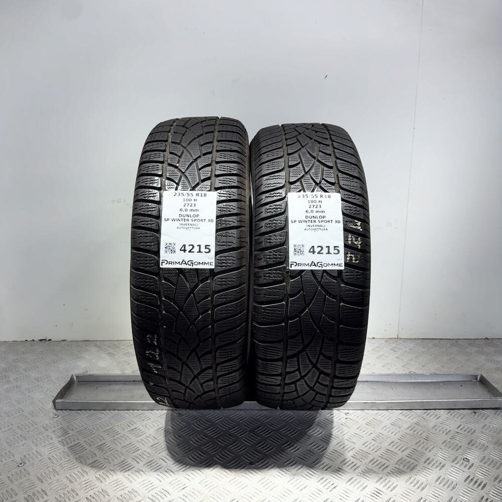 Gomme Usate 235 55 R18 100H Dunlop SP Winter Sport 3D 86% Invernali | Gomme Usate | PrimaGomme.it Gomme usate DUNLOP SP Winter Sport 3D 235/55 R18 100H