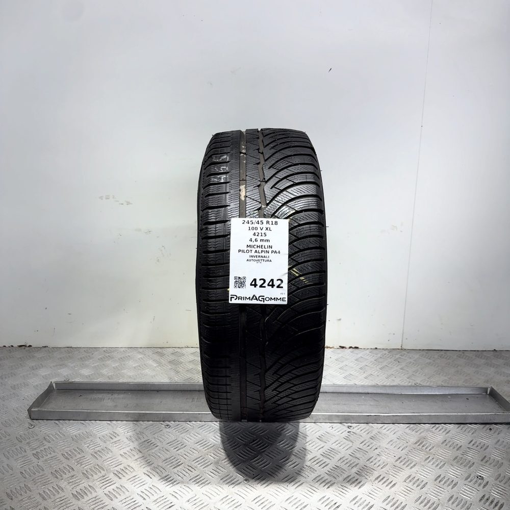 Gomma Usata 245 45 R18 100V XL Michelin Pilot Alpin PA4 Invernale | Gomme Usate | PrimaGomme.it Gomma usata MICHELIN PILOT ALPIN PA4 245/45 R18 100V