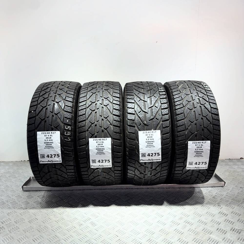 Gomme usate SEBRING Snow 215/40 R17 87V | Prima Gomme Gomme usate SEBRING Snow 215/40 R17 87V