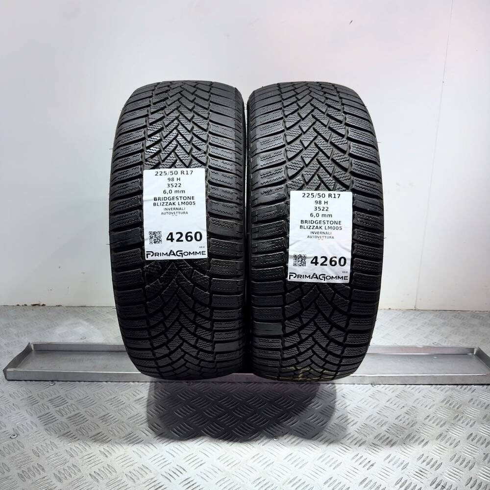 Gomme usate BRIDGESTONE Blizzak LM005 225/50 R17 98H | Prima Gomme Gomme usate BRIDGESTONE Blizzak LM005 225/50 R17 98H