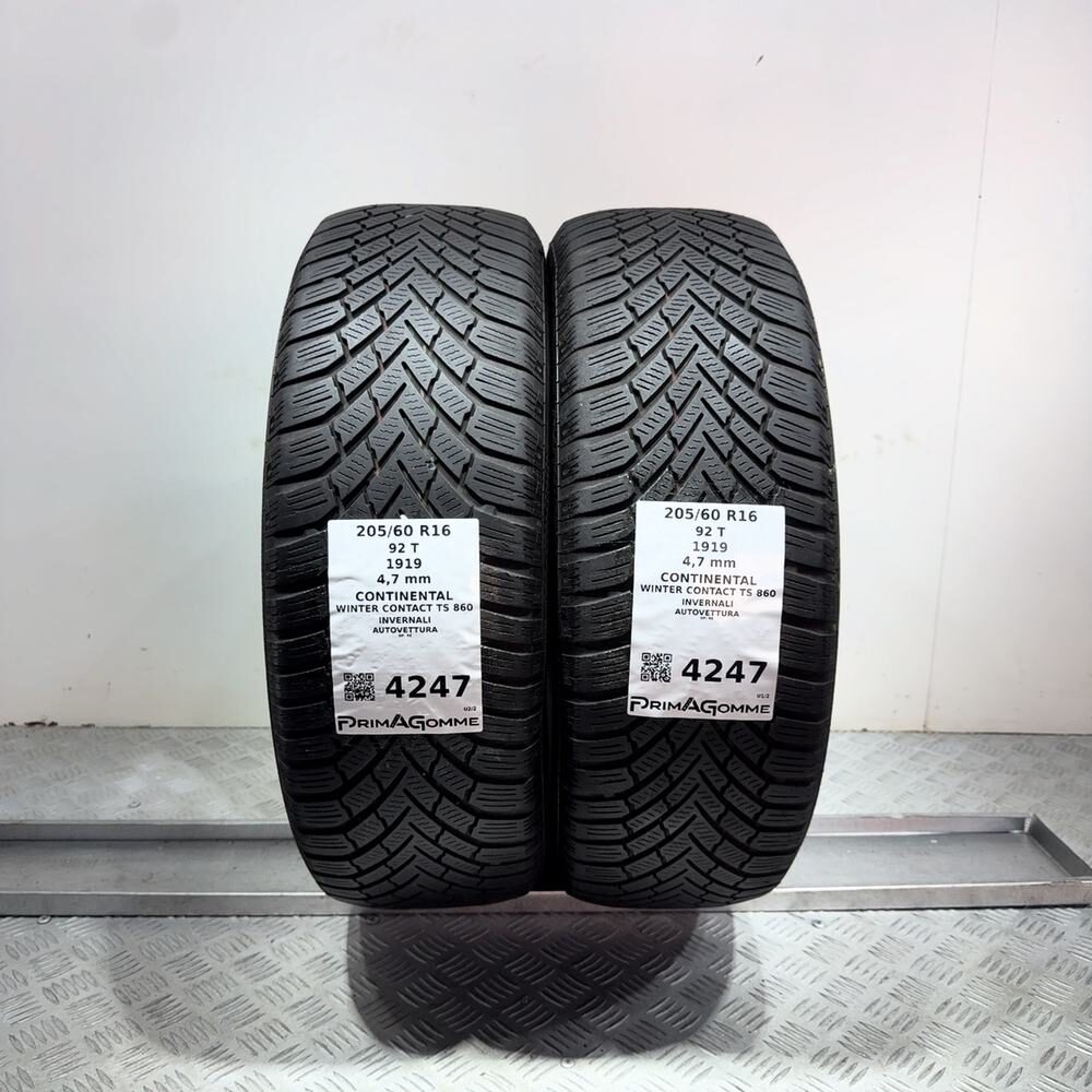 Gomme usate CONTINENTAL Winter Contact TS 860 205/60 R16 92T | Prima Gomme Gomme usate CONTINENTAL Winter Contact TS 860 205/60 R16 92T