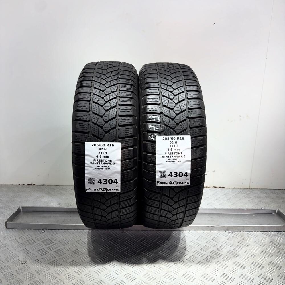 Gomme usate FIRESTONE Winterhawk 3 205/60 R16 92H | Prima Gomme Gomme usate FIRESTONE Winterhawk 3 205/60 R16 92H