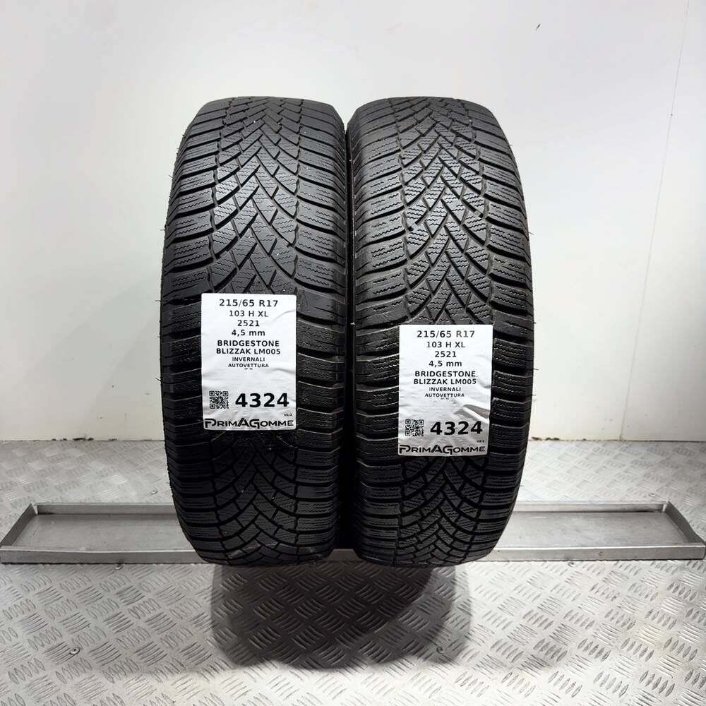 Gomme usate BRIDGESTONE Blizzak LM005 215/65 R17 103H | Prima Gomme Gomme usate BRIDGESTONE Blizzak LM005 215/65 R17 103H