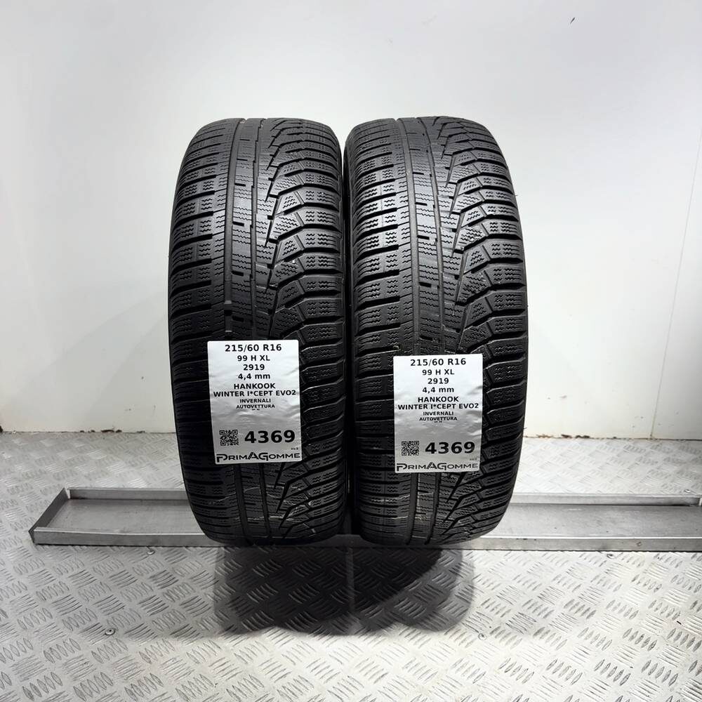 Gomme Usate 215 60 R16 XL 99H Hankook Winter I*Cept Evo2 Invernali | Gomme Usate | PrimaGomme.it Gomme usate HANKOOK Winter I*Cept Evo2 215/60 R16 99H