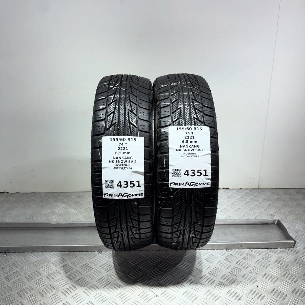 Gomme usate NANKANG NK Snow SV-2 155/60 R15 74T | Prima Gomme Gomme usate NANKANG NK Snow SV-2 155/60 R15 74T