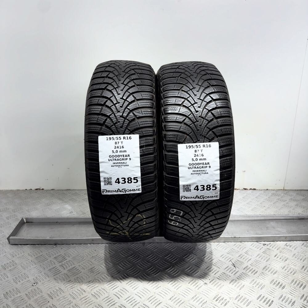 Gomme Usate 195 55 R16 87T Goodyear Ultragrip 9 71% Invernali | Gomme Usate | PrimaGomme.it Gomme usate GOODYEAR UltraGrip 9 195/55 R16 87T