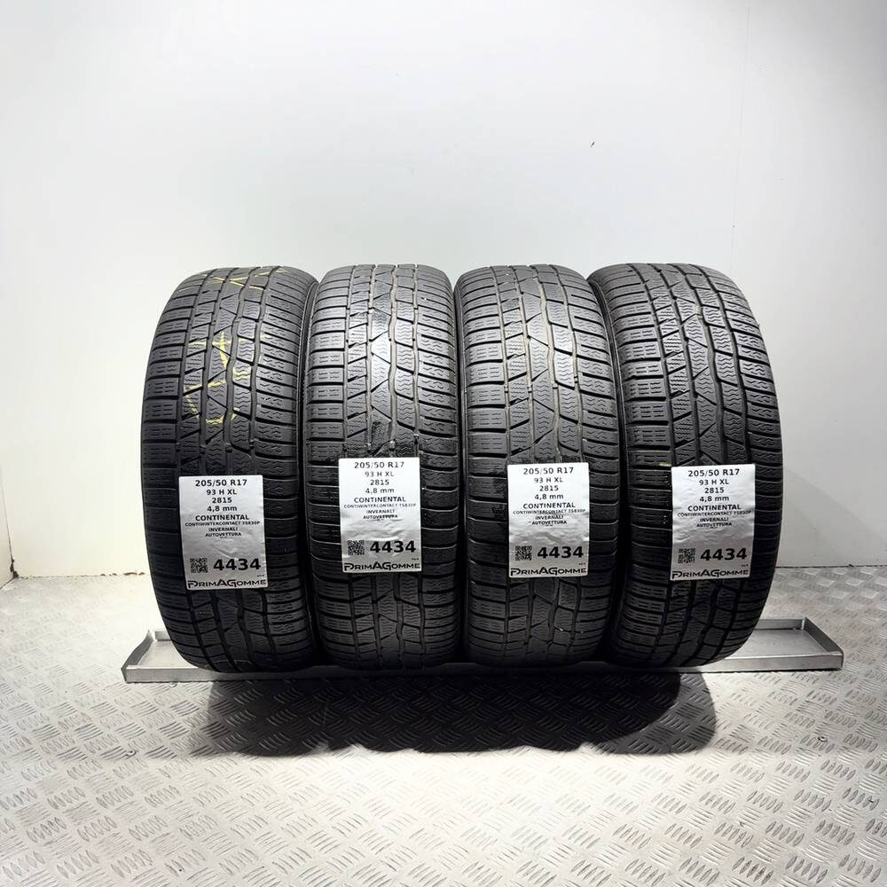 Gomme usate CONTINENTAL ContiWinterContact TS830P 205/50 R17 93H | Prima Gomme Gomme usate CONTINENTAL ContiWinterContact TS830P 205/50 R17 93H