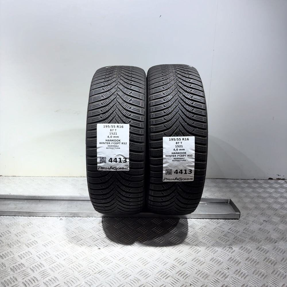 Gomme Usate 195 55 R16 87T Hankook Winter I*Cept RS2 Invernali | Gomme Usate | PrimaGomme.it Gomme usate HANKOOK Winter I*Cept RS2 195/55 R16 87T