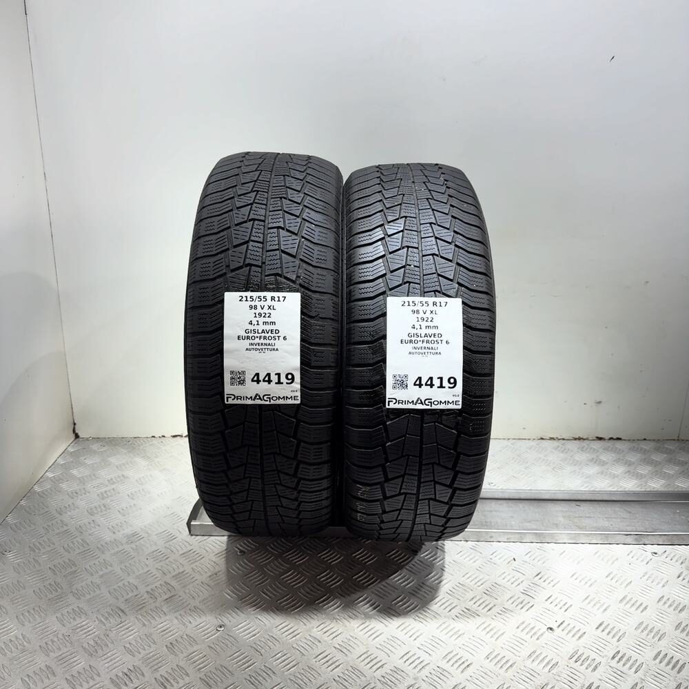 Gomme Usate 215 55 R17 98V XL Gislaved Euro*Frost 6 Invernali | Gomme Usate | PrimaGomme.it Gomme usate Gislaved Euro*Frost 6 215/55 R17 98V