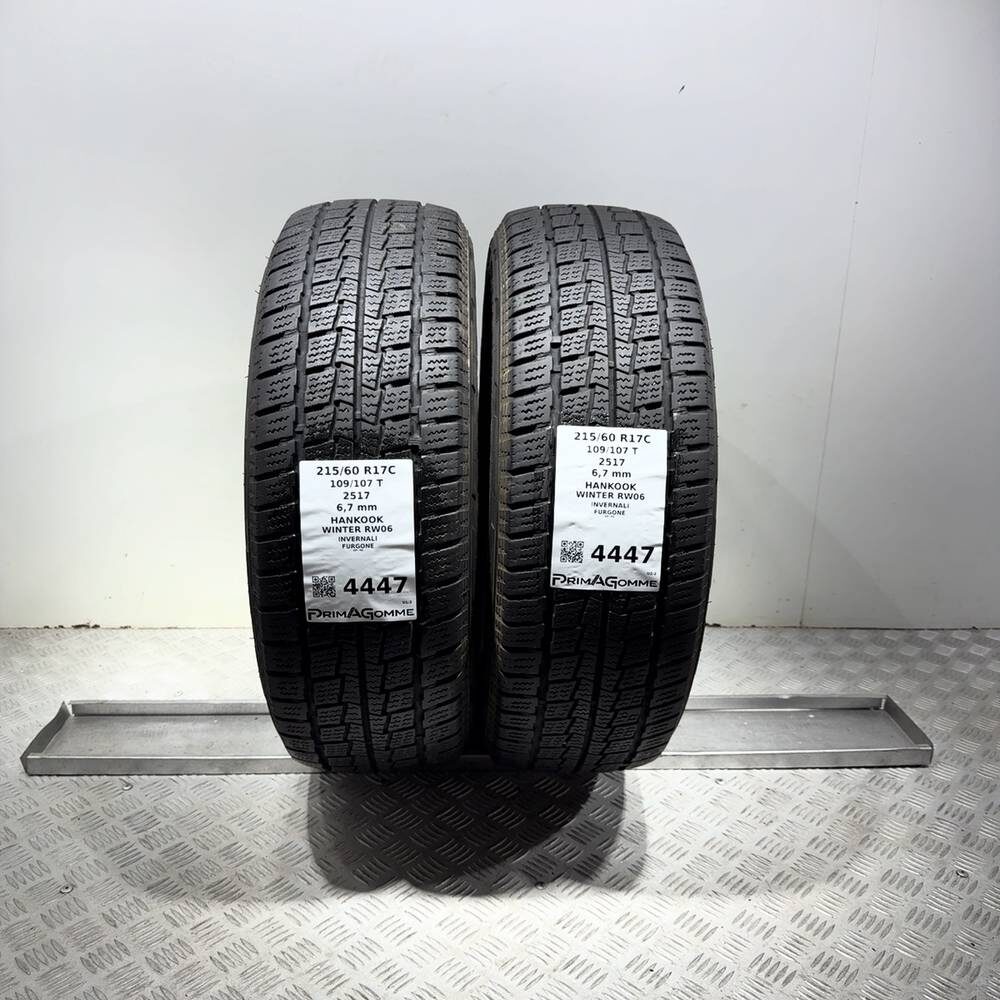 Gomme Usate 215 60 R17C 109/107T Hankook Winter RW06 96% Invernali | Gomme Usate | PrimaGomme.it Gomme usate HANKOOK Winter RW06 215/60 R17C 109/107T