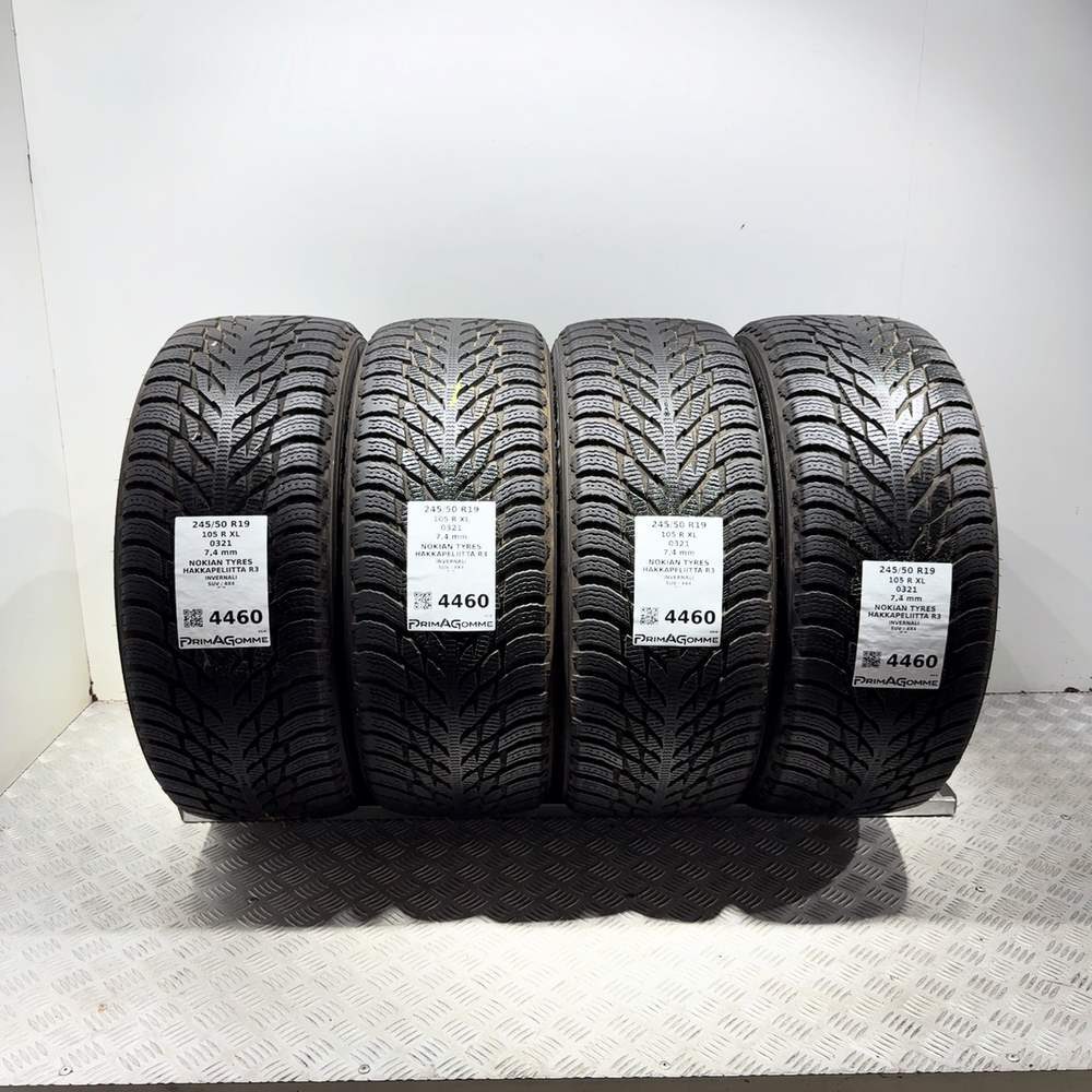 Gomme Usate 245 50 R19 XL 105R Nokian Tyres Hakkapeliitta R3 98% Invernali | Gomme Usate | PrimaGomme.it Gomme usate Nokian Tyres Hakkapeliitta R3 245/50 R19 105R