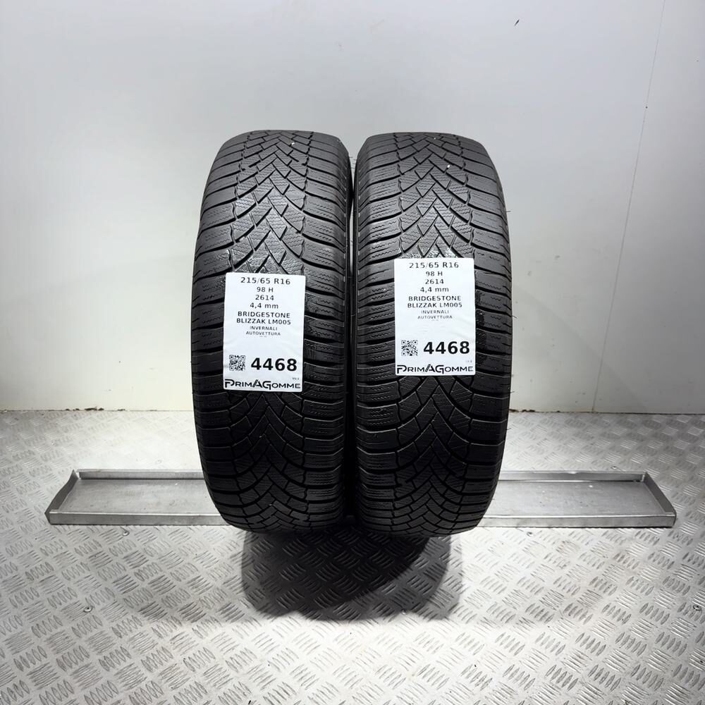 Gomme Usate 215 65 R16 98H Bridgestone Blizzak LM005 Invernali | Gomme Usate | PrimaGomme.it Gomme usate BRIDGESTONE Blizzak LM005 215/65 R16 98H