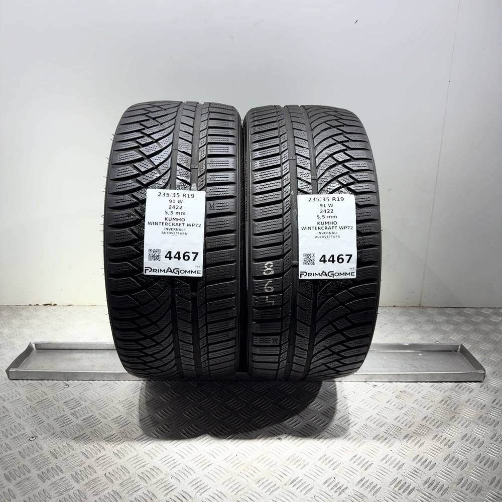 Gomme Usate 235 35 R19 91W Kumho Wintercraft WP72 79% Invernali | Gomme Usate | PrimaGomme.it Gomme usate Kumho Wintercraft WP72 235/35 R19 91W: fino a 270 km/h