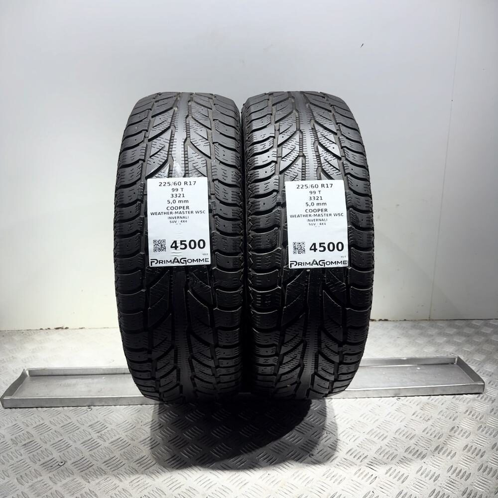 Gomme Usate 225 60 R17 99T Cooper Weather-Master Wsc 71% Invernali | Gomme Usate | PrimaGomme.it Gomme usate COOPER Weather-Master WSC 225/60 R17 99T