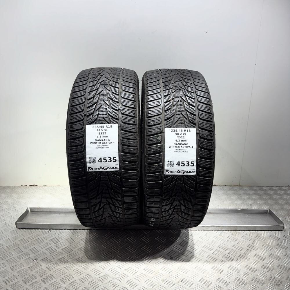 Gomme Usate 235 45 R18 98V XL Nankang Winter Activa 4 Invernali | Gomme Usate | PrimaGomme.it Gomme usate NANKANG Winter Activa 4 235/45 R18 98V