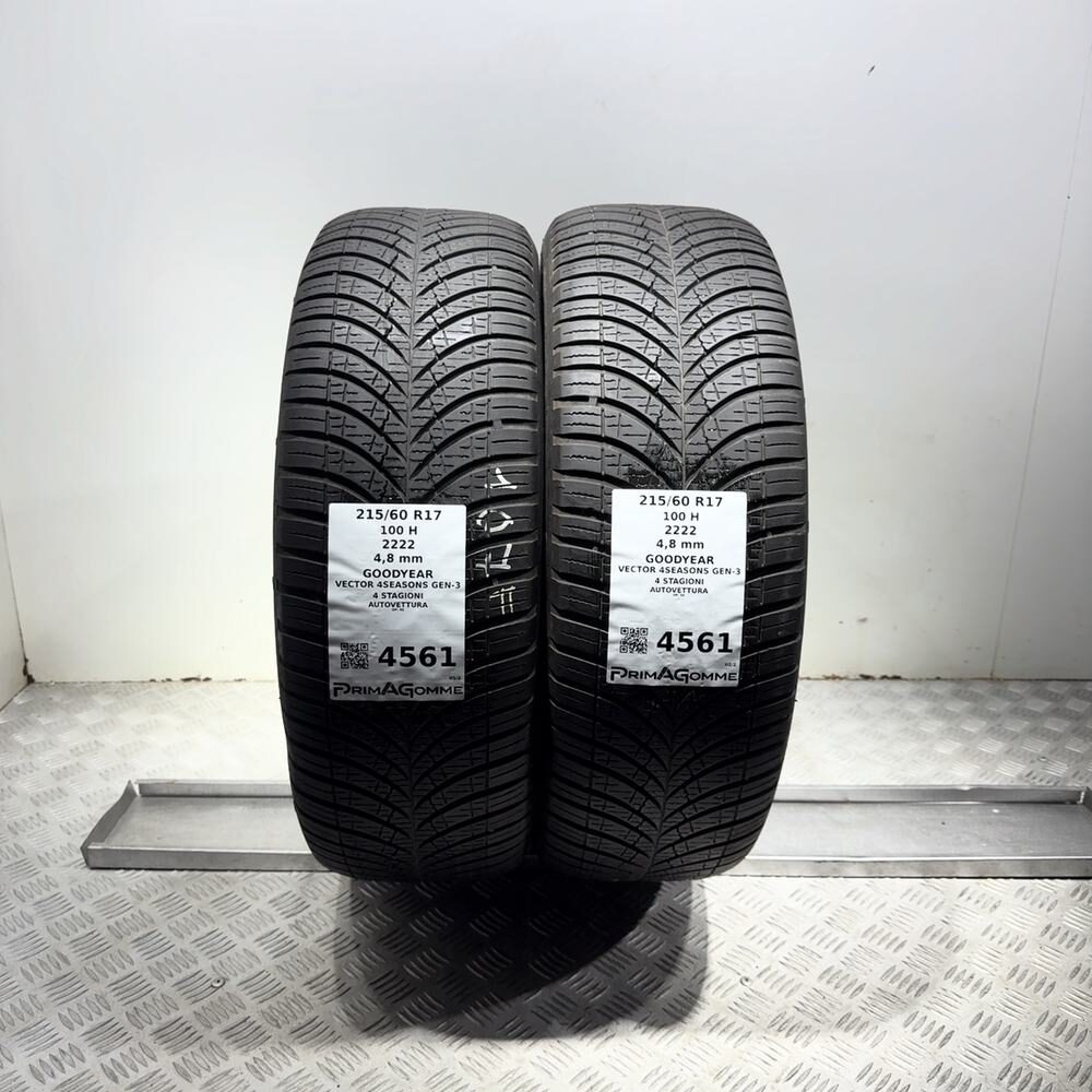 Gomme Usate 215 60 R17 100H Goodyear Vector 4Seasons Gen-3 4 Stagioni | Gomme Usate | PrimaGomme.it Gomme usate GOODYEAR Vector 4Seasons Gen-3 215/60 R17 100H