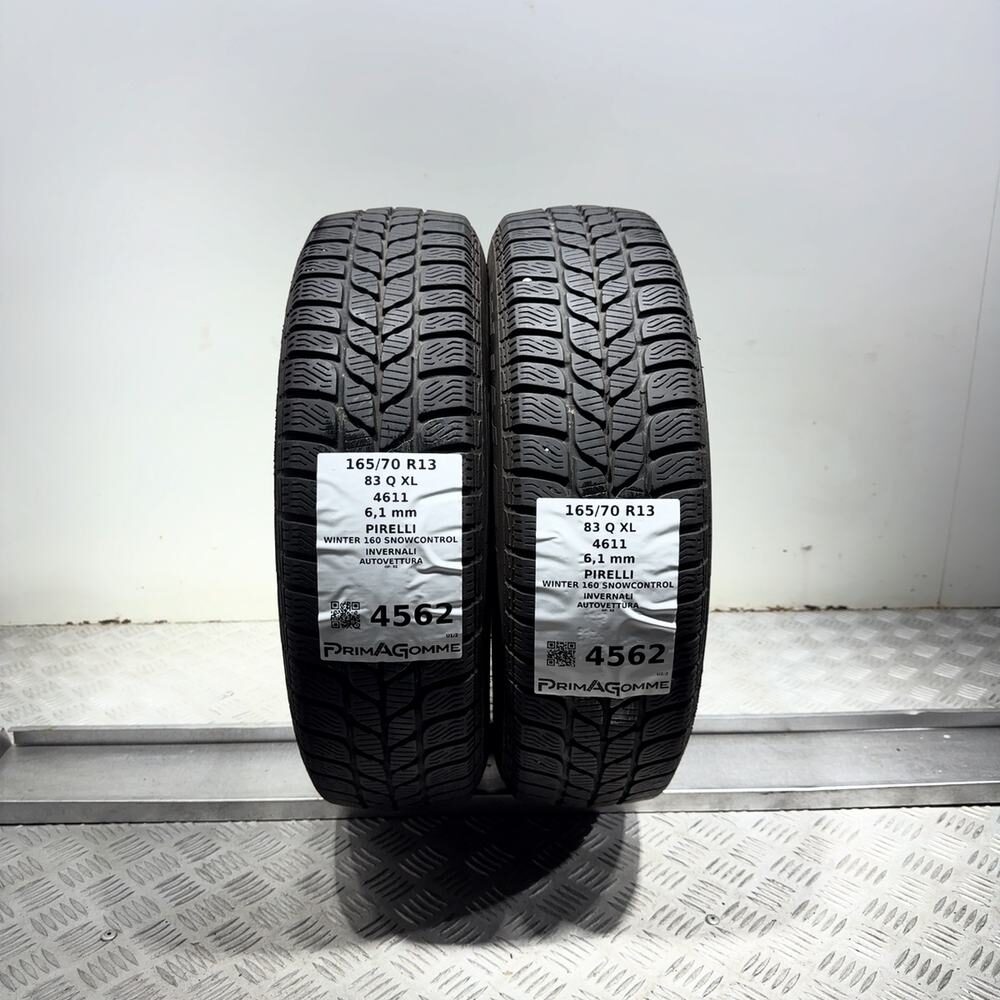 Gomme Usate 165 70 R13 83Q XL Pirelli Winter 160 Snowcontrol 87% Invernali | Gomme Usate | PrimaGomme.it Gomme usate PIRELLI Winter 160 Snowcontrol 165/70 R13 83Q