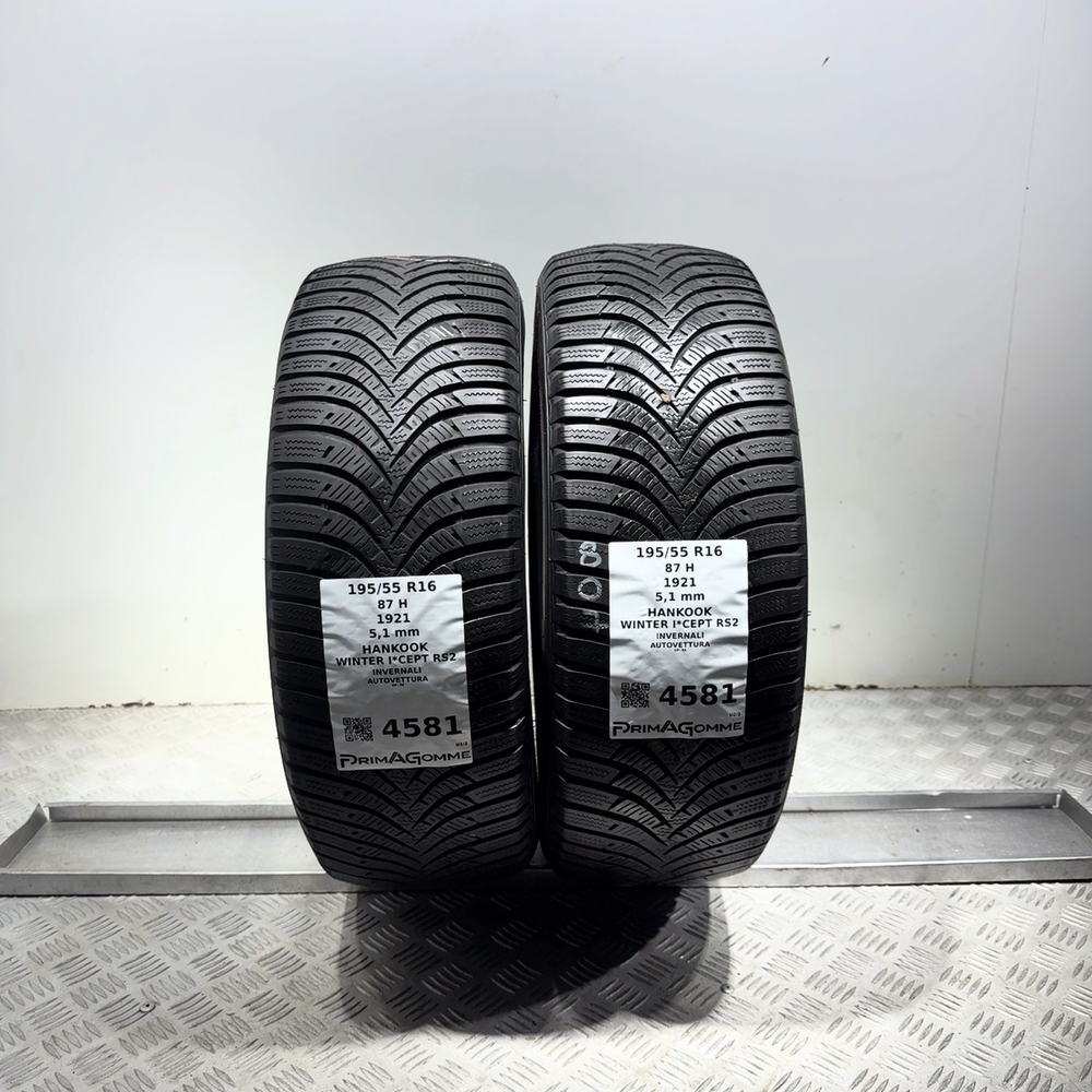Gomme Usate 195 55 R16 87H Hankook Winter I*Cept RS2 73% Invernali | Gomme Usate | PrimaGomme.it Gomme usate HANKOOK Winter I*Cept RS2 195/55 R16 87H