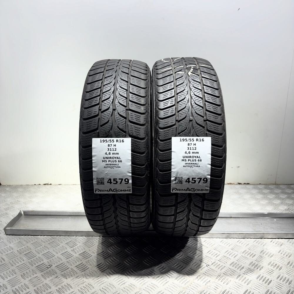Gomme Usate 195 55 R16 87H Uniroyal MS Plus 66 Invernali | Gomme Usate | PrimaGomme.it Gomme usate UNIROYAL MS Plus 66 195/55 R16 87H
