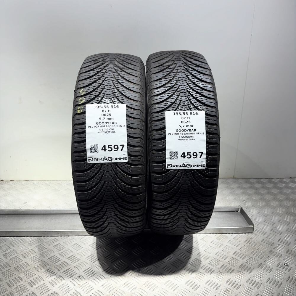 Gomme Usate 195 55 R16 87H Goodyear Vector 4Seasons Gen-2 81% 4 Stagioni | Gomme Usate | PrimaGomme.it Gomme usate GOODYEAR Vector 4Seasons Gen-2 195/55 R16 87H