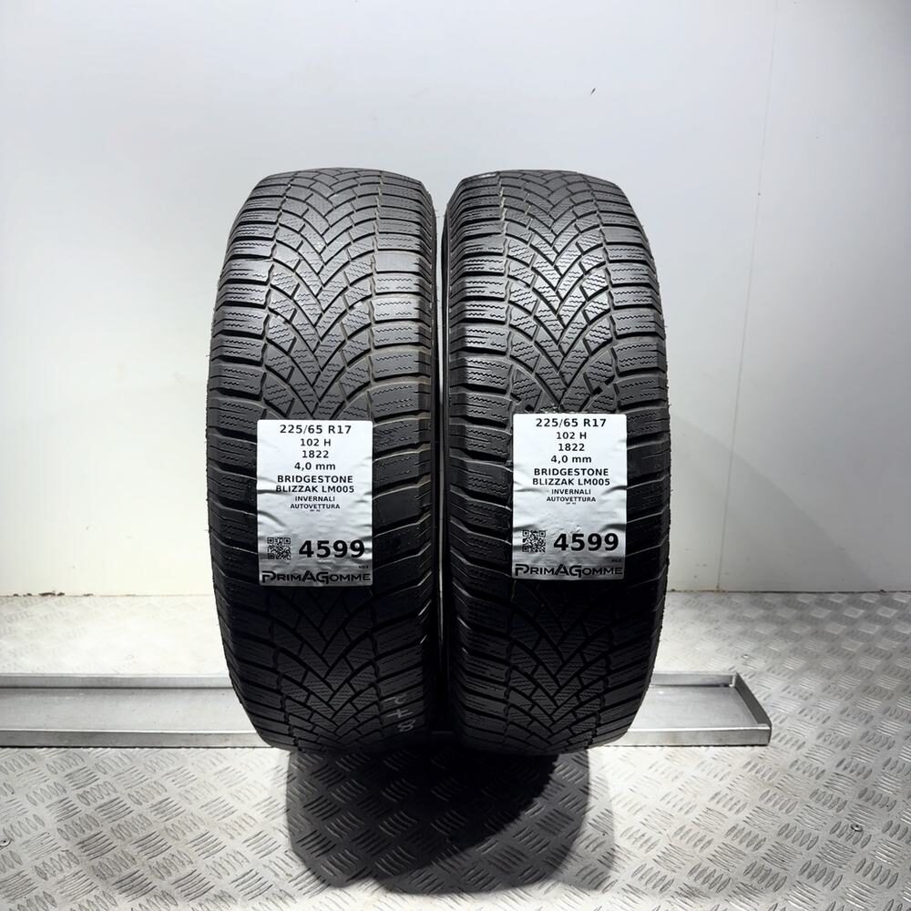 Gomme Usate 225 65 R17 102H Bridgestone Blizzak LM005 Invernali | Gomme Usate | PrimaGomme.it Gomme usate BRIDGESTONE Blizzak LM005 225/65 R17 102H