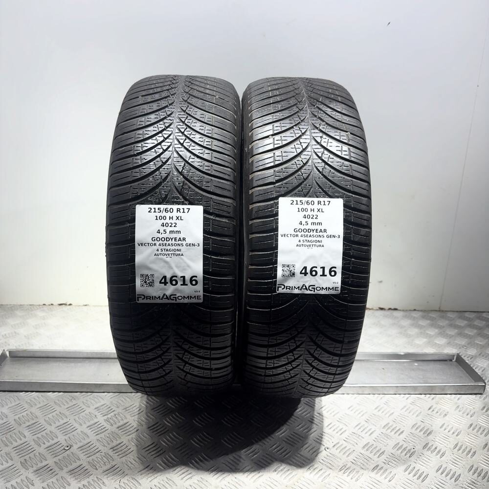 Gomme Usate 215 60 R17 100H XL Goodyear Vector 4Seasons Gen-3 4 Stagioni | Gomme Usate | PrimaGomme.it Gomme usate GOODYEAR Vector 4Seasons Gen-3 215/60 R17 100H