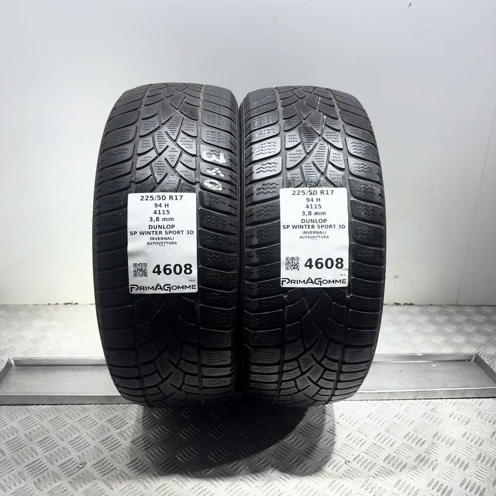 Gomme Usate 225 50 R17 94H Dunlop SP Winter Sport 3D Invernali | Gomme Usate | PrimaGomme.it Gomme usate DUNLOP SP Winter Sport 3D 225/50 R17 94H