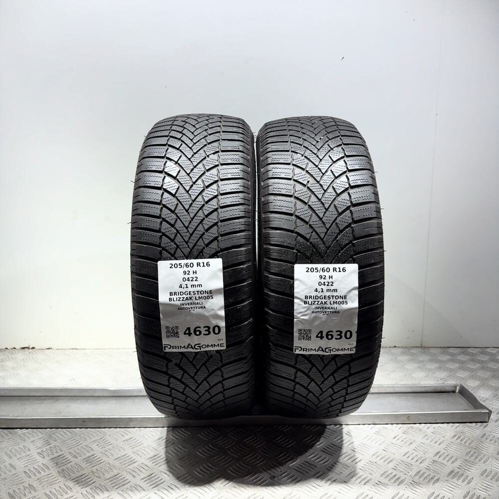 Gomme Usate 205 60 R16 92H Bridgestone Blizzak LM005 Invernali | Gomme Usate | PrimaGomme.it Gomme usate BRIDGESTONE Blizzak LM005 205/60 R16 92H