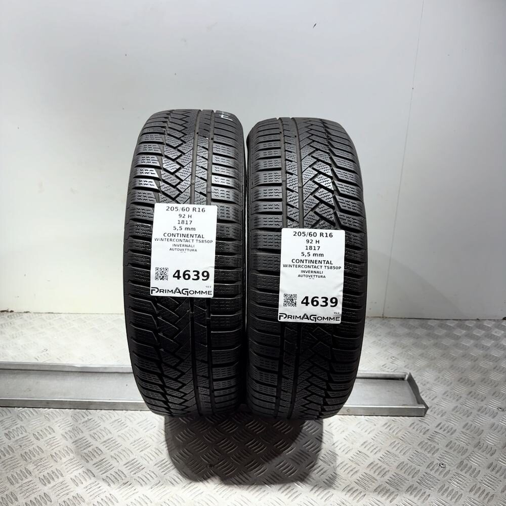 Gomme Usate 205 60 R16 92H Continental Wintercontact TS850P 79% Invernali | Gomme Usate | PrimaGomme.it Gomme usate CONTINENTAL WinterContact TS850P 205/60 R16 92H