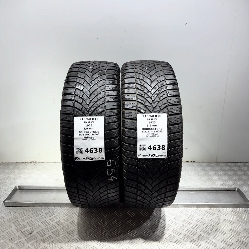Gomme Usate 215 60 R16 99H XL Bridgestone Blizzak LM005 Invernali | Gomme Usate | PrimaGomme.it Gomme usate BRIDGESTONE Blizzak LM005 215/60 R16 99H