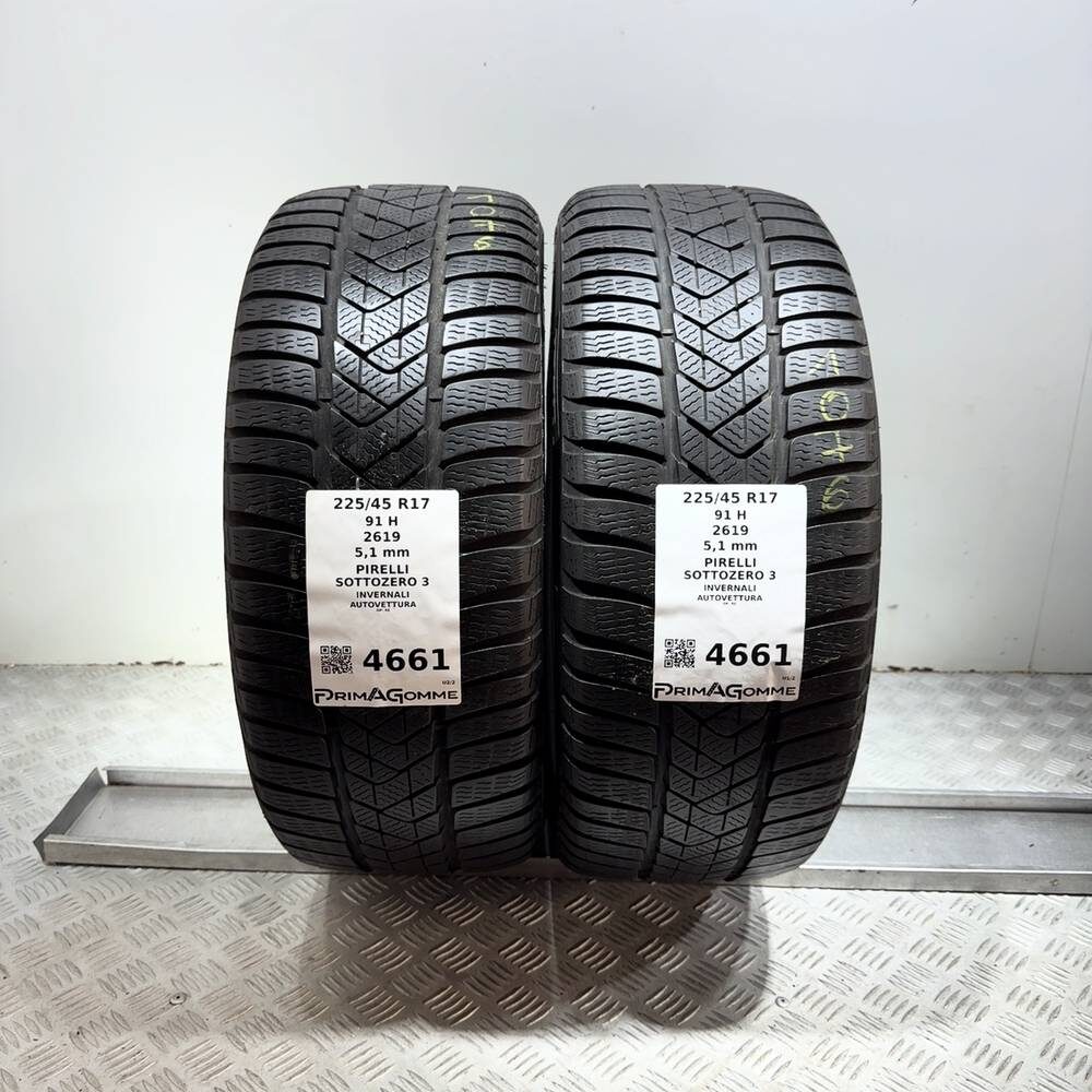 Gomme Usate 225 45 R17 91H Pirelli Sottozero 3 73% Invernali | Gomme Usate | PrimaGomme.it Gomme usate PIRELLI Sottozero 3 225/45 R17 91H