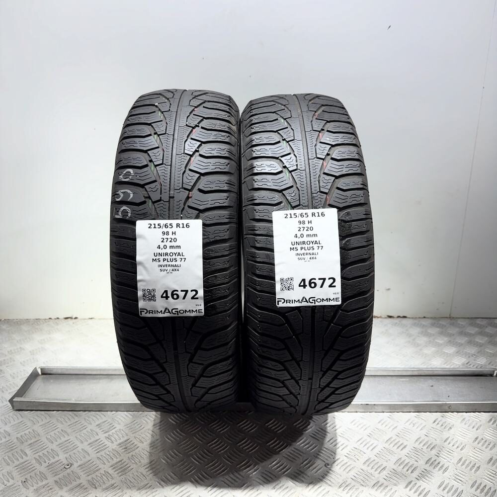 Gomme Usate 215 65 R16 98H Uniroyal MS Plus 77 Invernali | Gomme Usate | PrimaGomme.it Gomme usate UNIROYAL MS PLUS 77 215/65 R16 98H